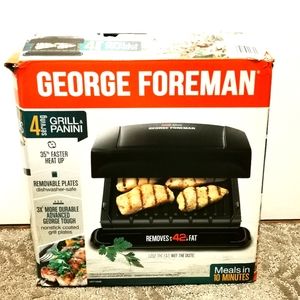 George Foreman Electric Indoor Grill & Panini Press